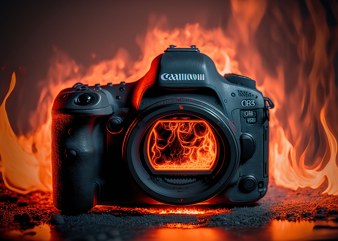 Camera fire