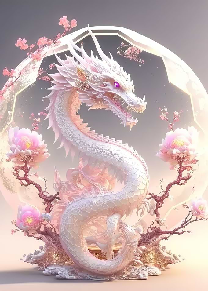 crystal chinese dragon