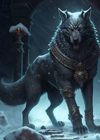 Fenrir the Norse Wolf