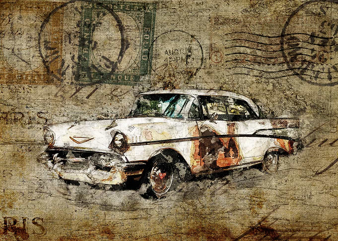 old cat poster grunge