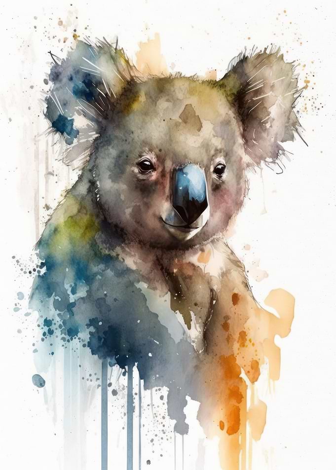 Koala Watercolor Design