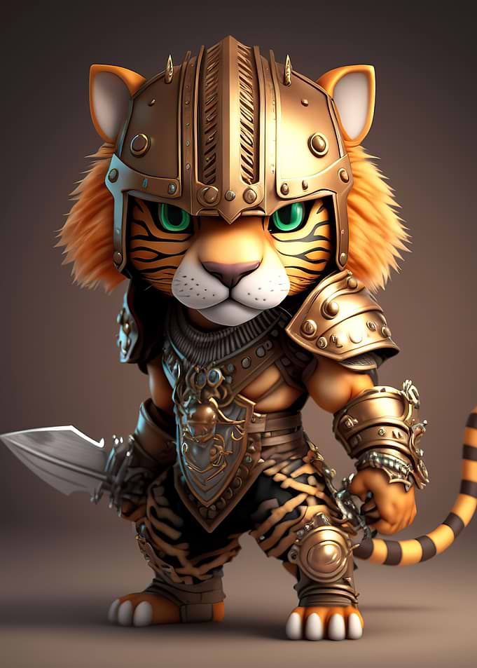 Tiger warrior chibi