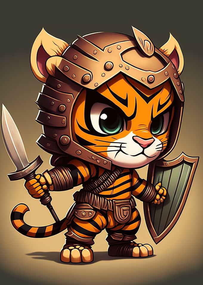 Tiger warrior chibi