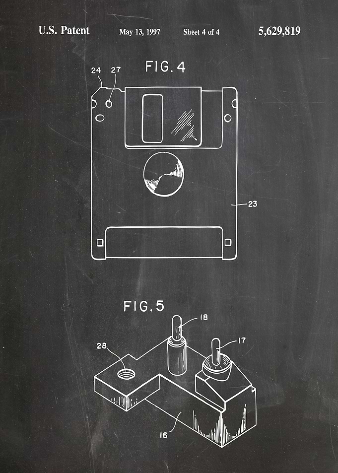 floppy disk patent 1997