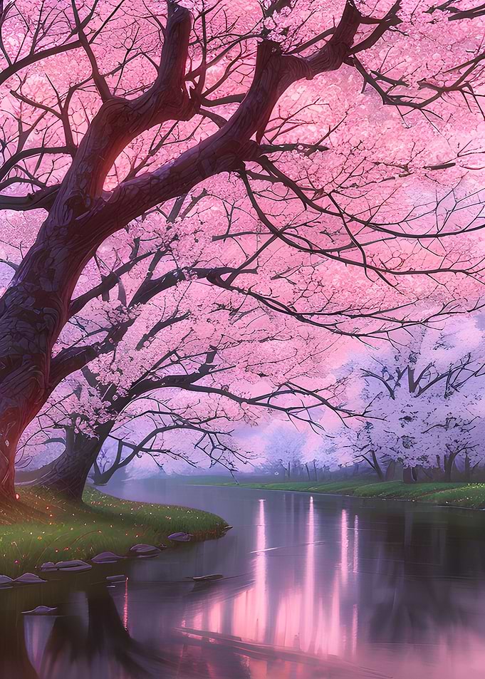 Cherry Tree at Lake Nature