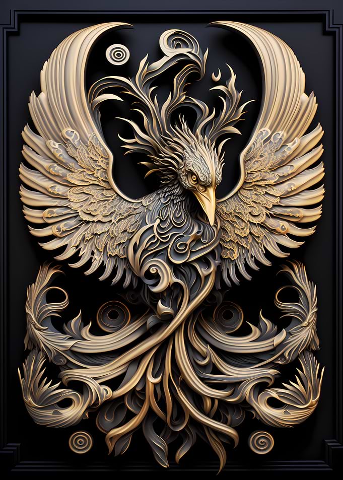God Phoenix Art Deco