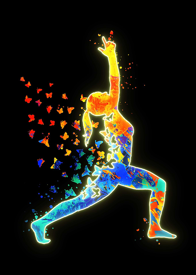 Warrior I Yoga Butterfly