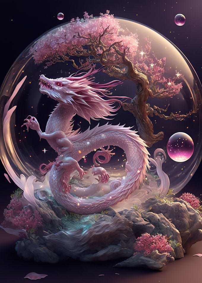 crystal chinese dragon