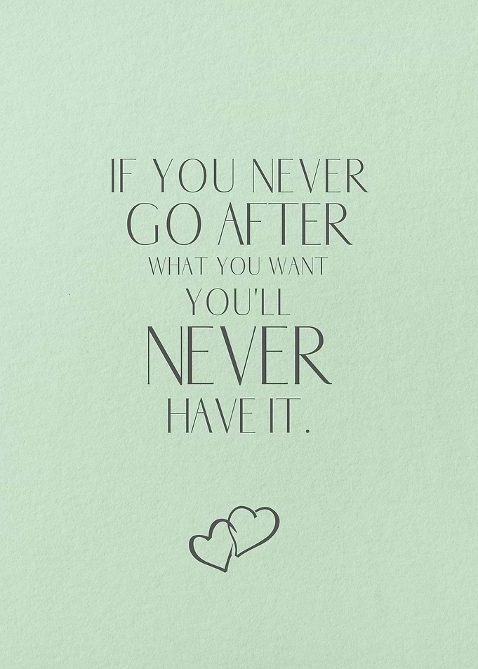 Go After What You Want