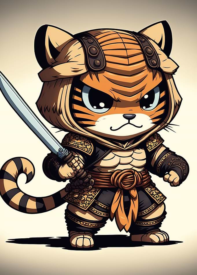 Tiger warrior chibi