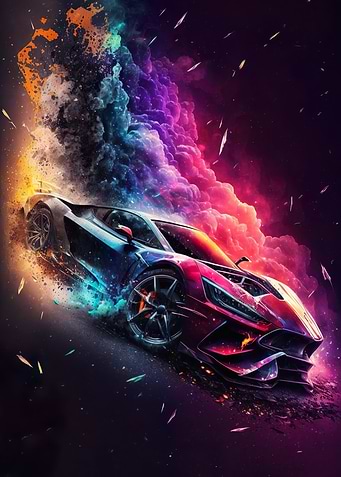 A Burst of Color on Wheels