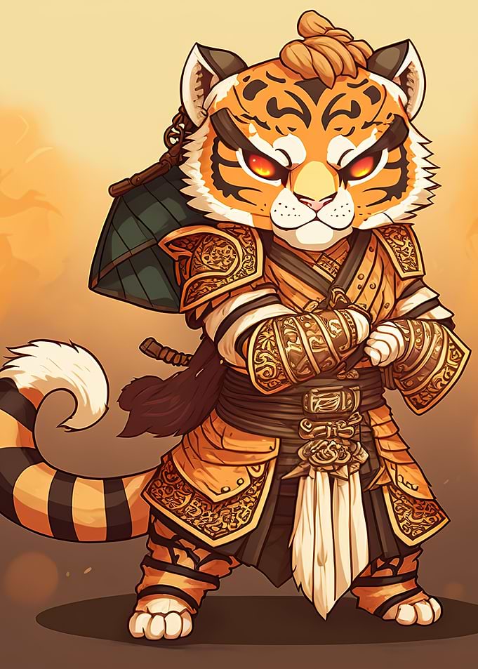 Tiger warrior chibi