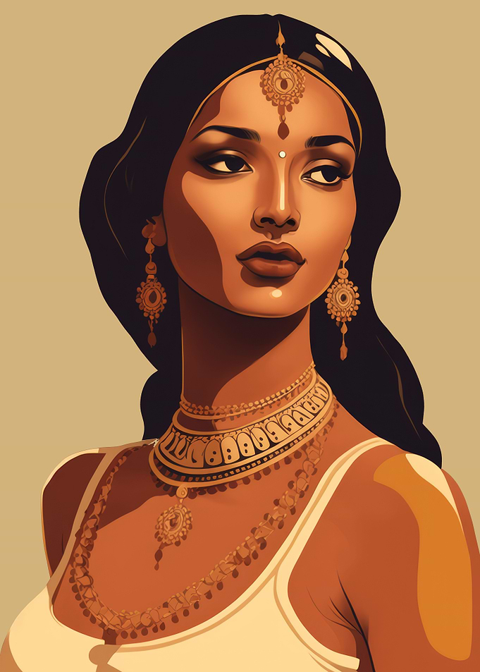 Indian Woman Art