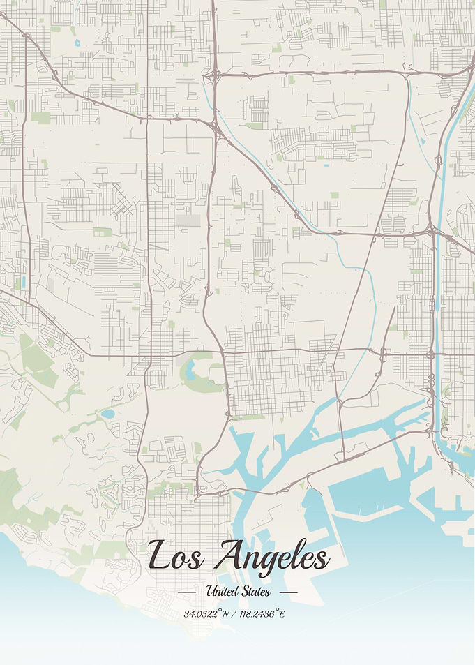 Los Angeles Street map