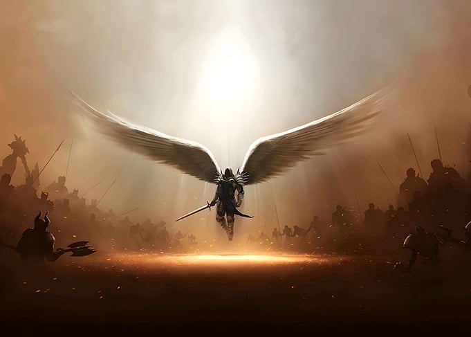 Angel Whit Sword