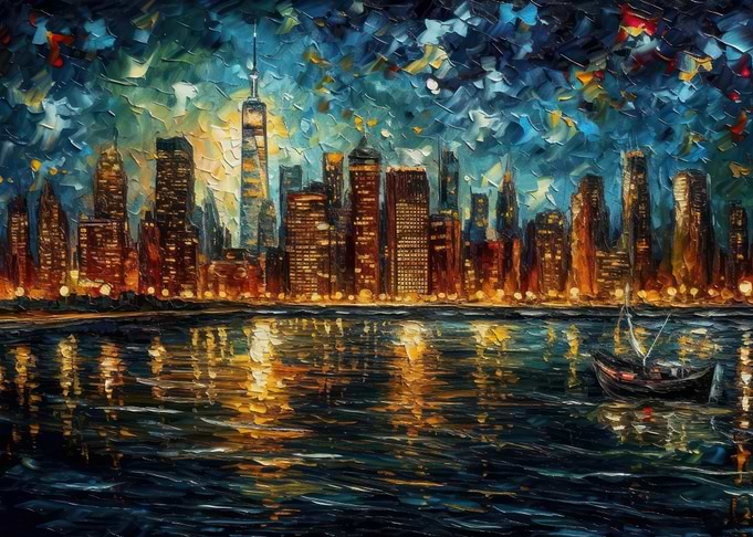 Manhattan Starry Night
