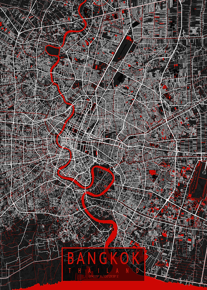 Bangkok City Map Oriental