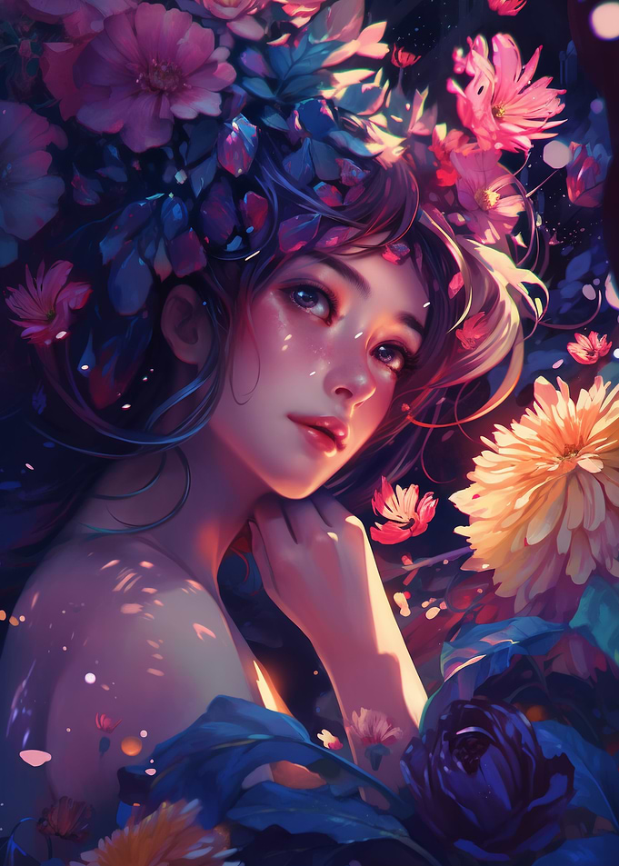 Serene Floral Dream