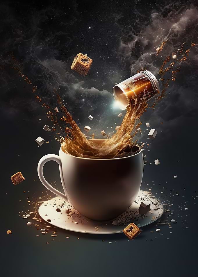 A Coffee Cup in Space