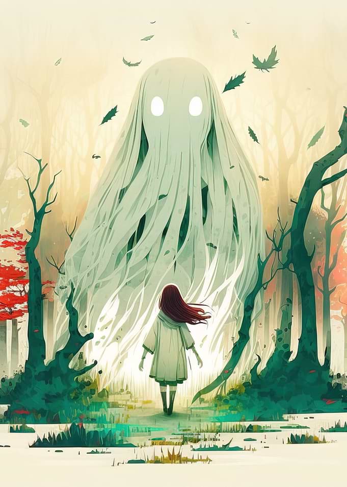monster and little girl