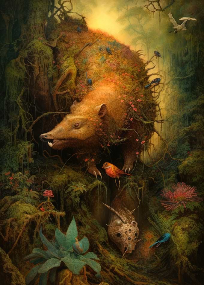 Surreal Giant Forest Hog 2