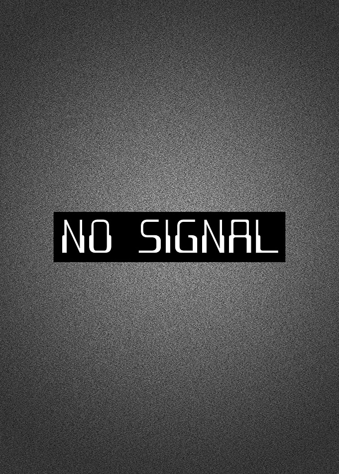 No Signal Retro Poster