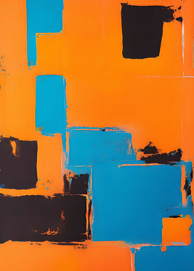 Golden Horizon Abstract