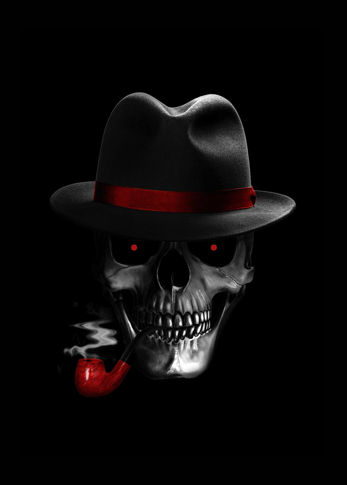 Cool Skull Smoking