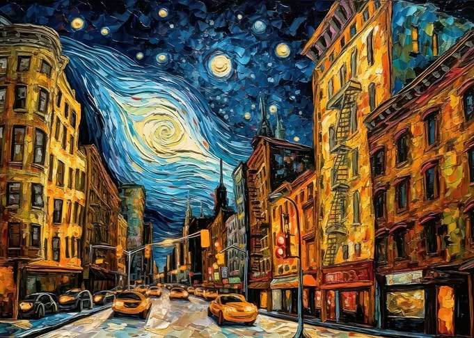 Manhattan Starry Night