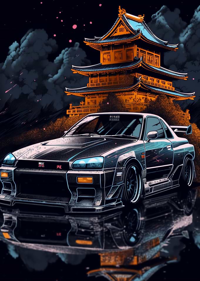 Nissan Skyline GTR R34 Art