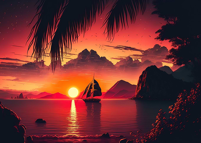 beach sunset