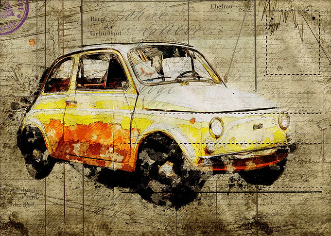 grunge classic car