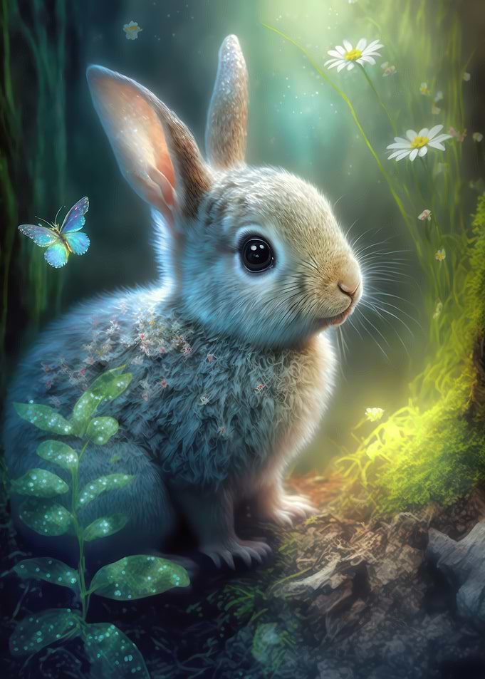 Bunny at the forest