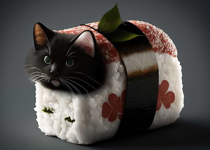 cat sushi