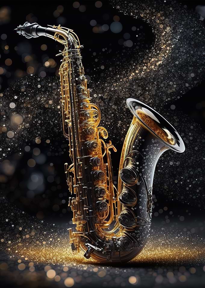 Golden saxophone
