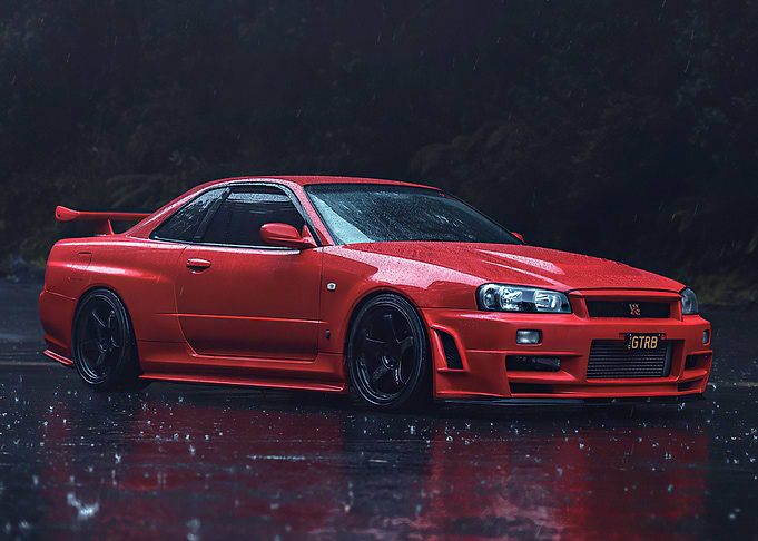 Nissan GTR R34 sport car