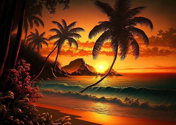 beach sunset