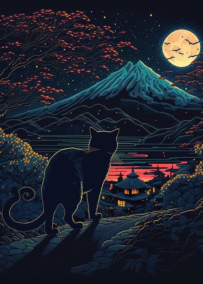 The Moon Night Cat Japan