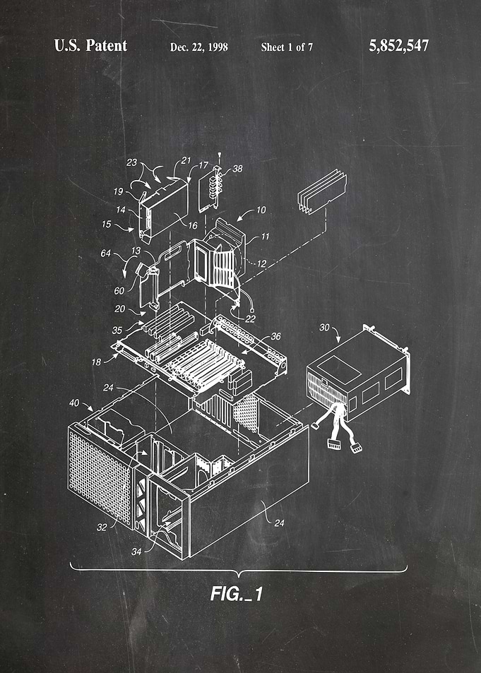 PC parts patent 1998