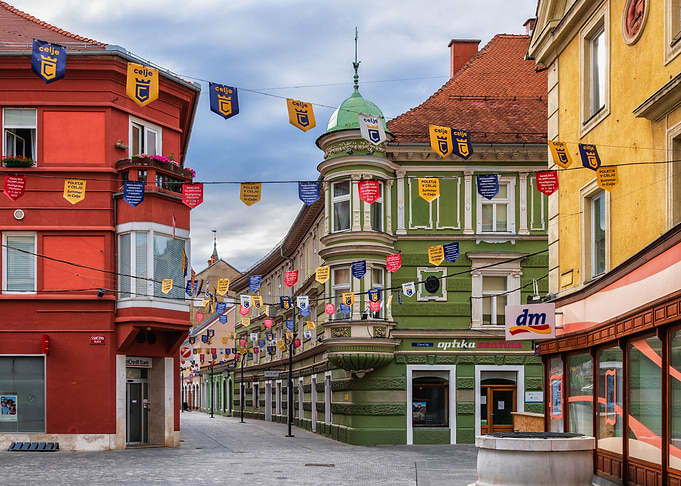 Celje Old Town In Slovenia