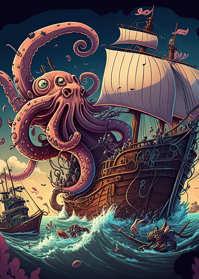 Pirate Ship Octopus