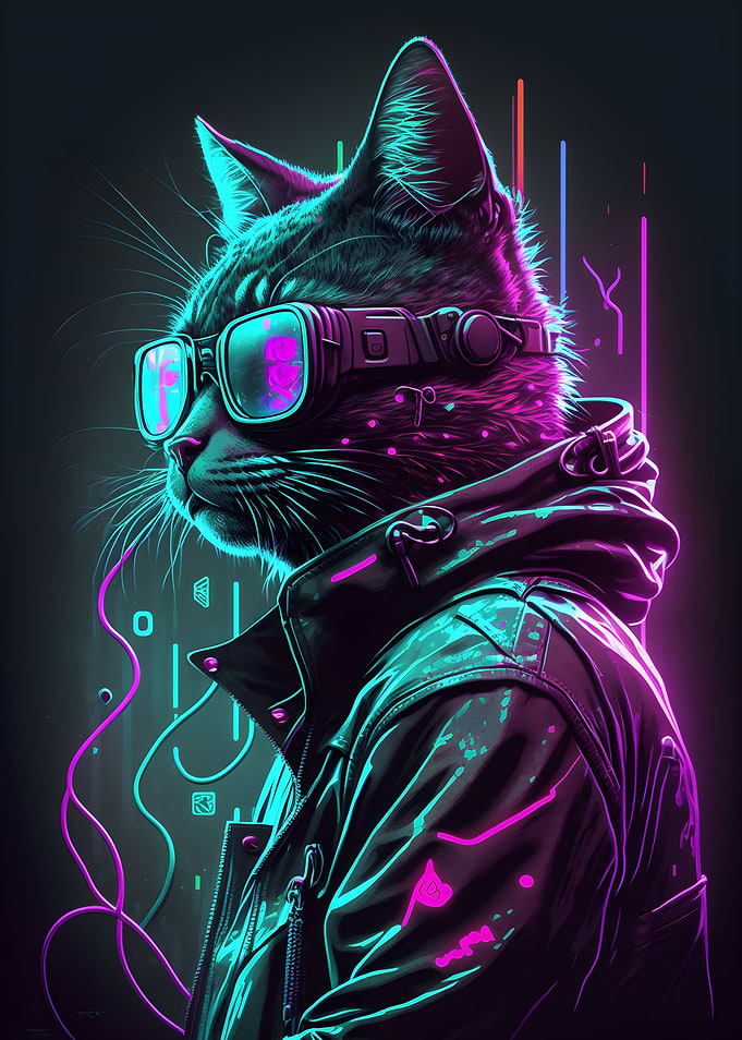 Cyberpunk Cat