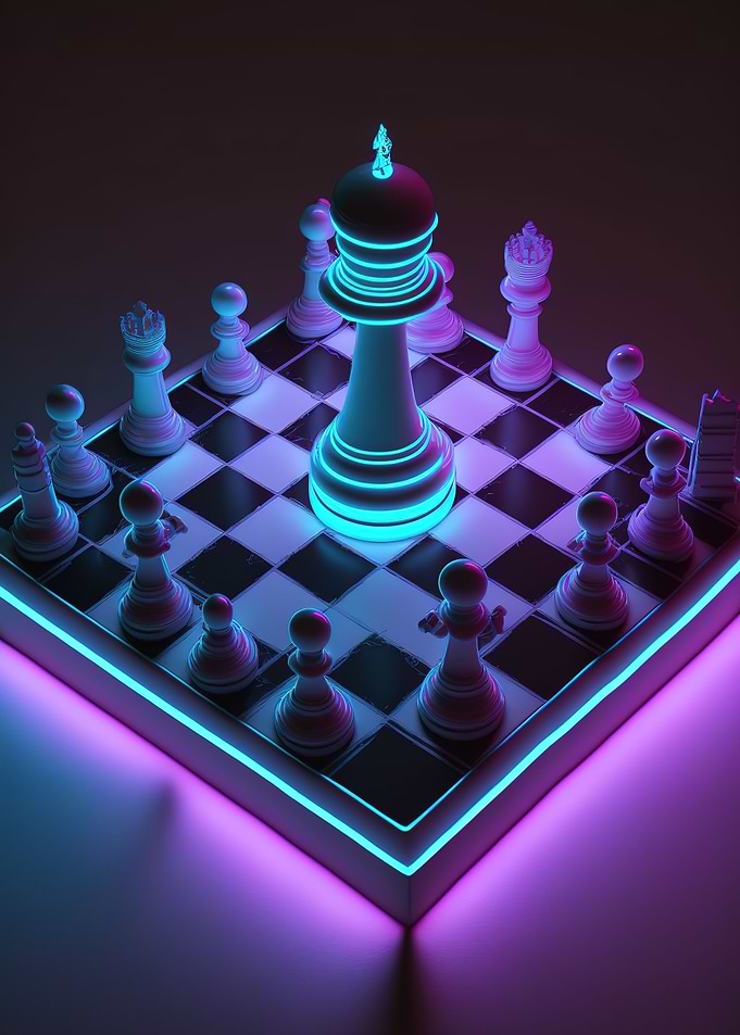 game chess neon