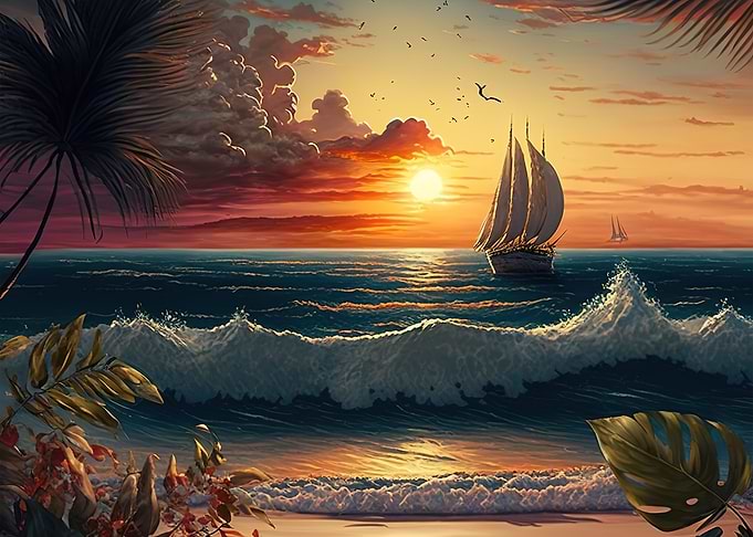 beach sunset