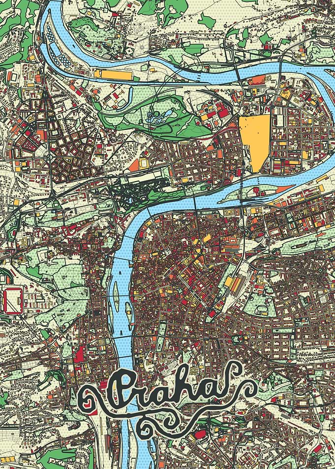 Prague City Street Map