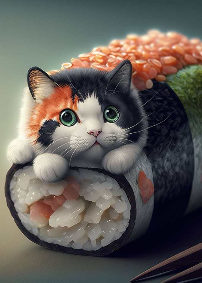 cat sushi