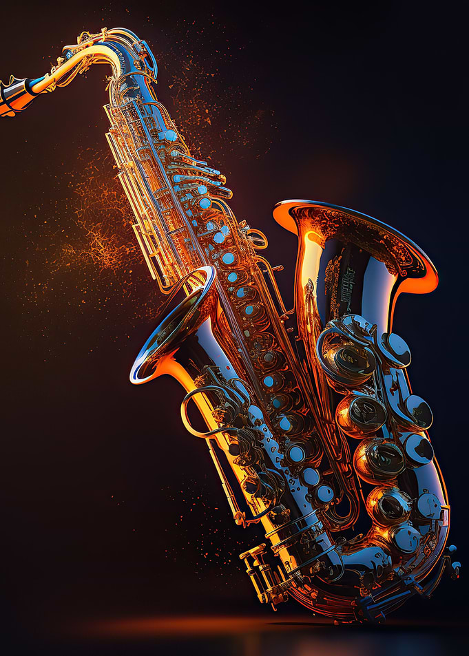 Golden saxophone