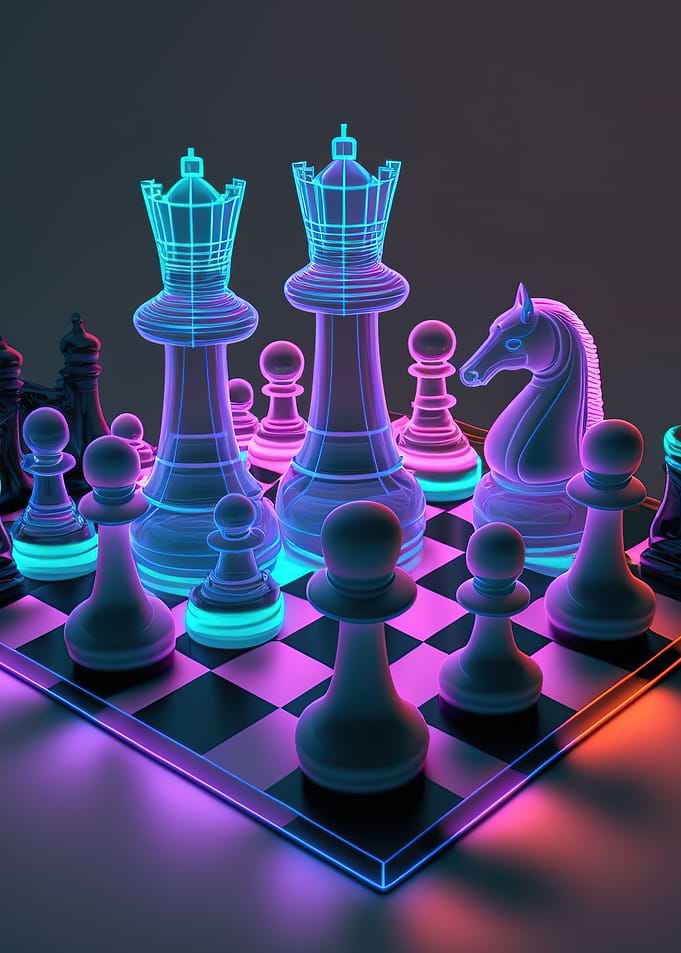game chess neon
