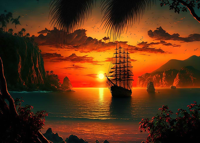 beach sunset
