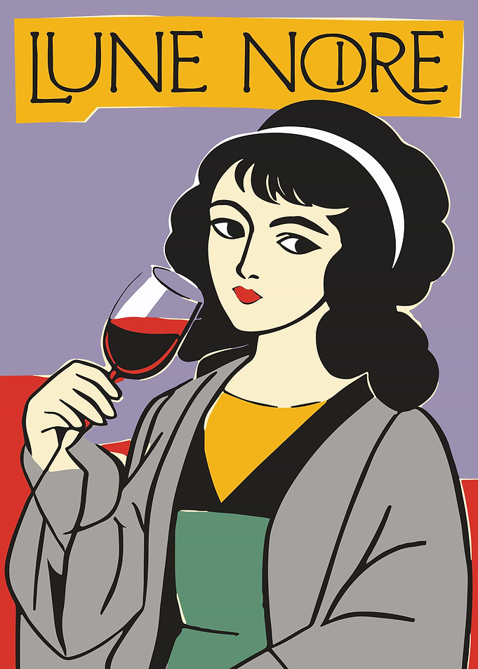 French Wine Retro Poster